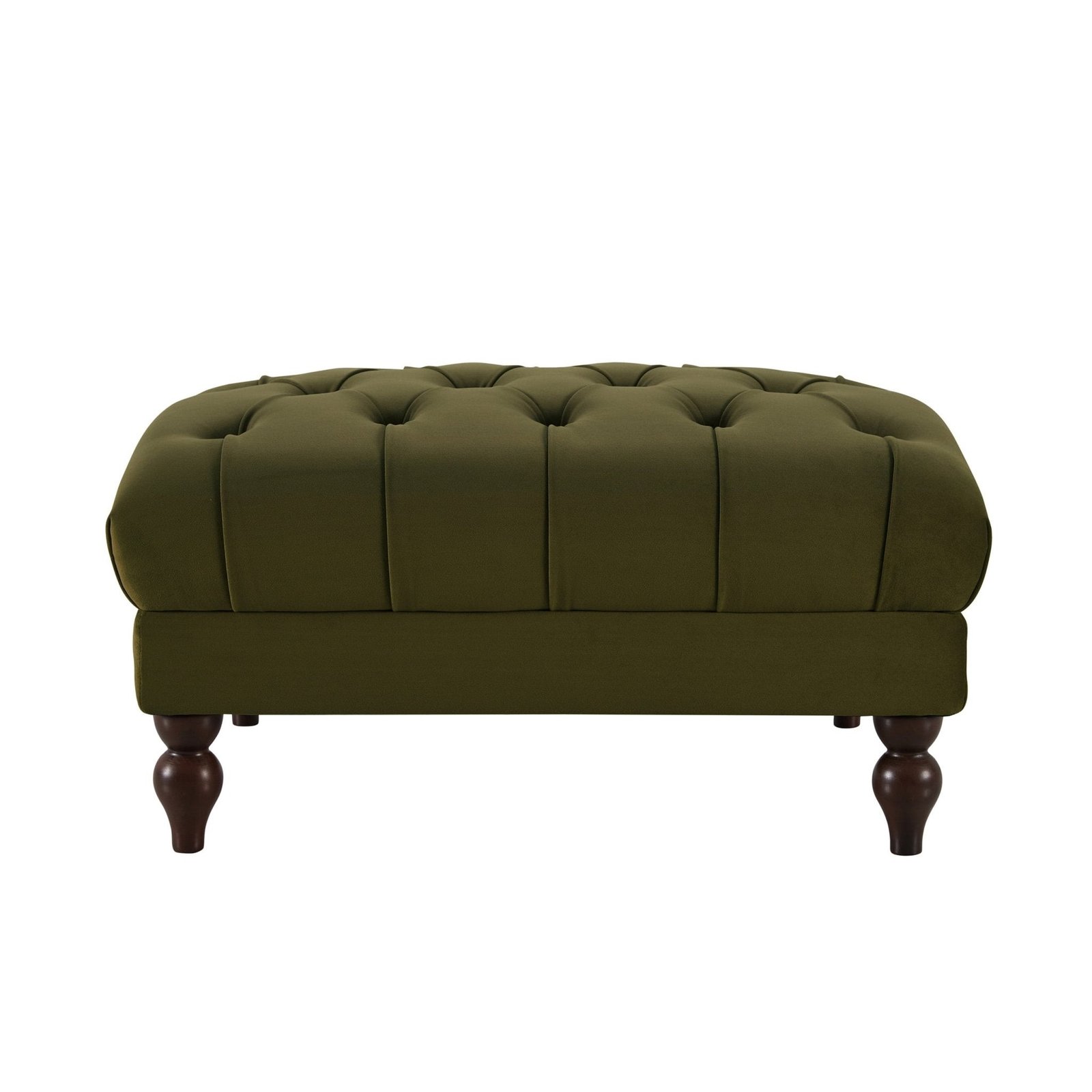 Hebden Pouffe - Muted Moss - Green Lane