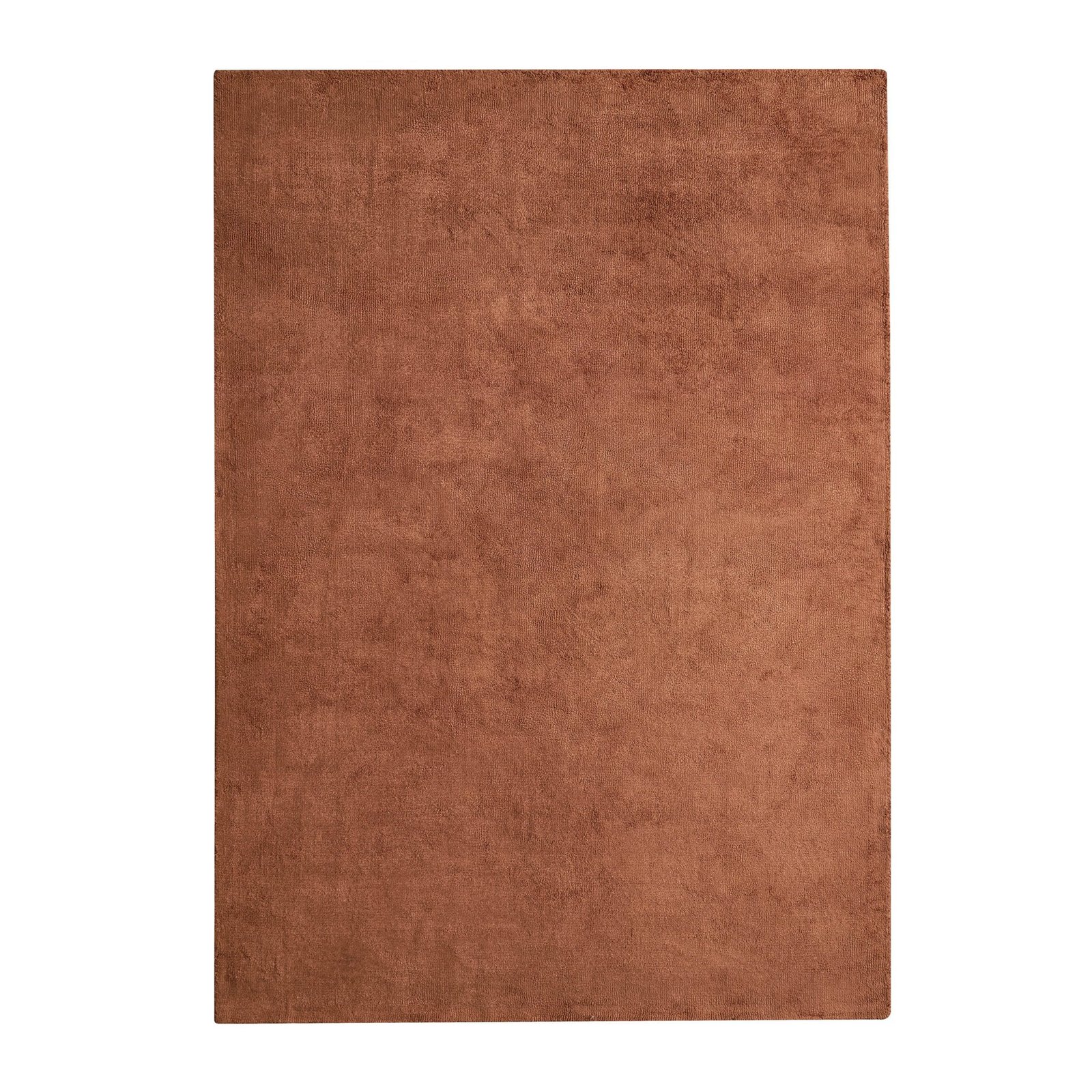 Kayla Plain Viscose Loop Rug - Burnt Orange