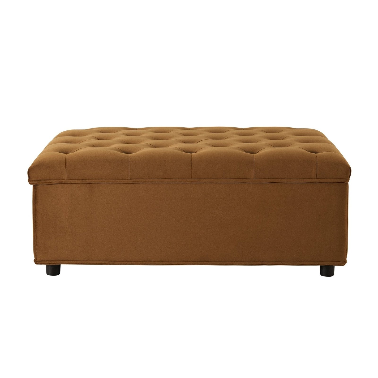 Kennadi Single Sofa Bed Pouffe - Muted Gold - Green Lane