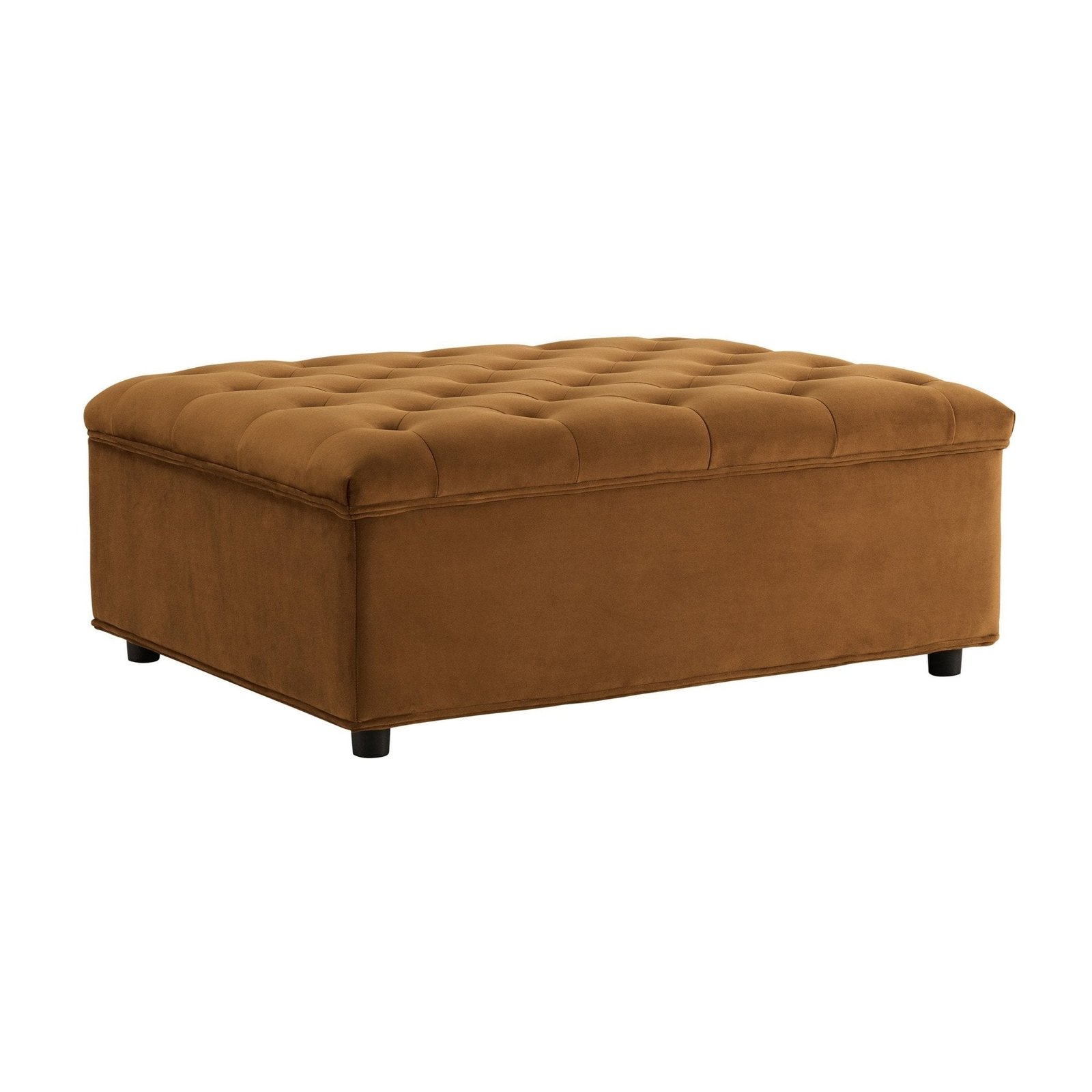 Kennadi Single Sofa Bed Pouffe - Muted Gold - Green Lane