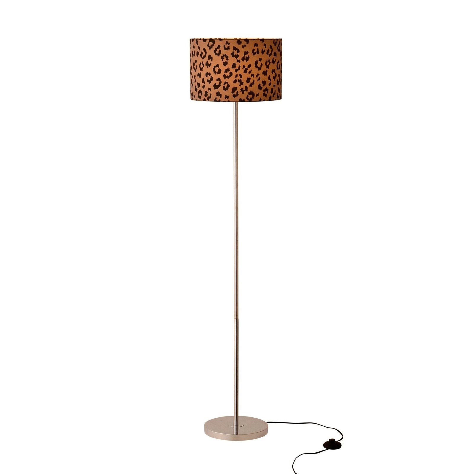 Leopard Print Floor Shade - Natural/Brown