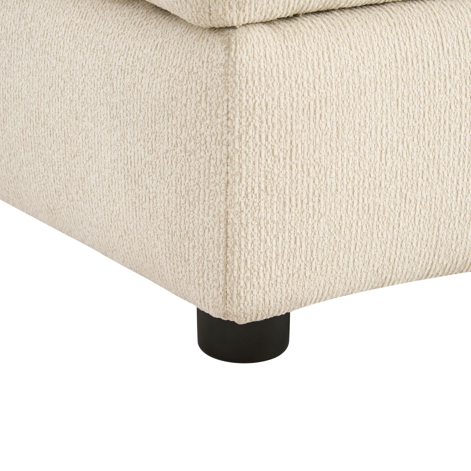 Lyon Storage Pouffe - Speckled Sand Boucle