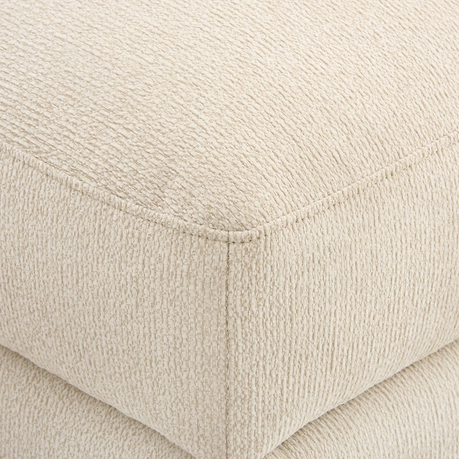 Lyon Storage Pouffe - Speckled Sand Boucle
