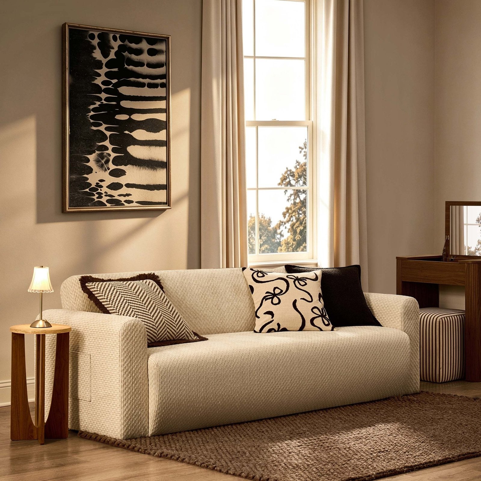 Madera Sofa Bed - Check - Green Lane