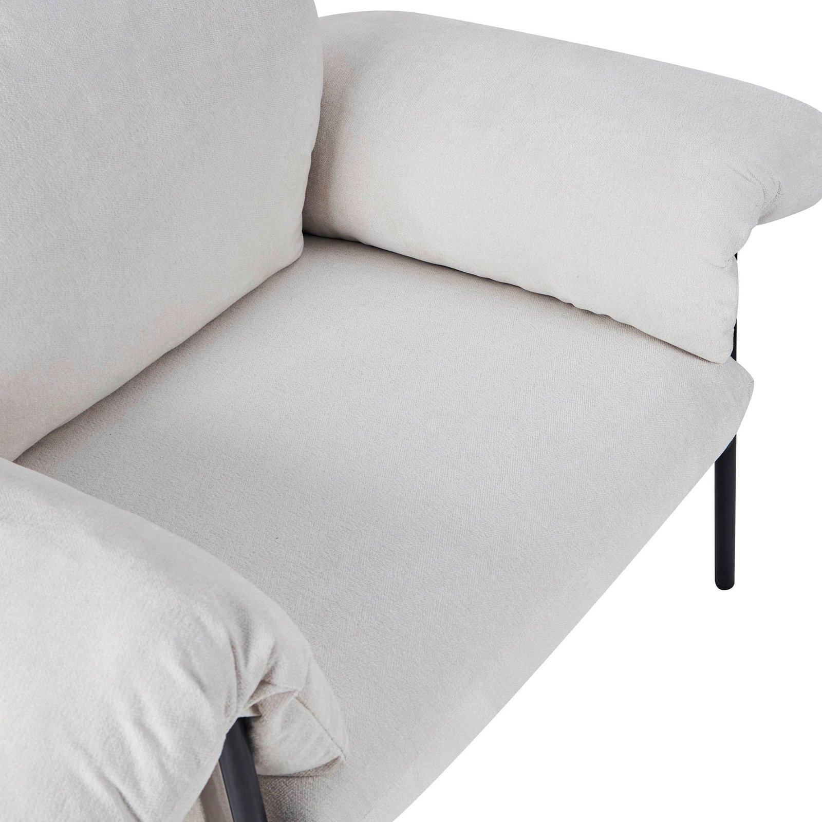 Maeve Slouched Accent Chair - Chenille Ivory
