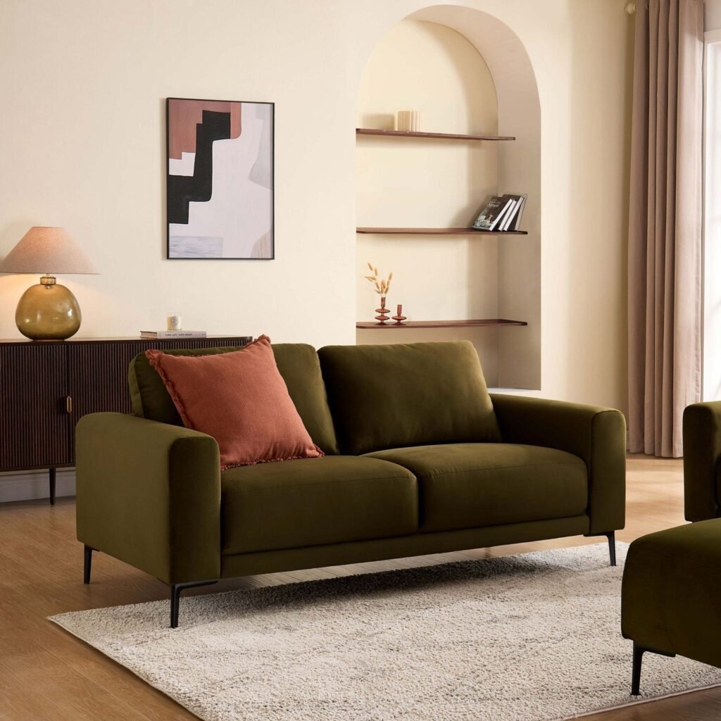 Malibu 2 Seater Sofa - Rich Green