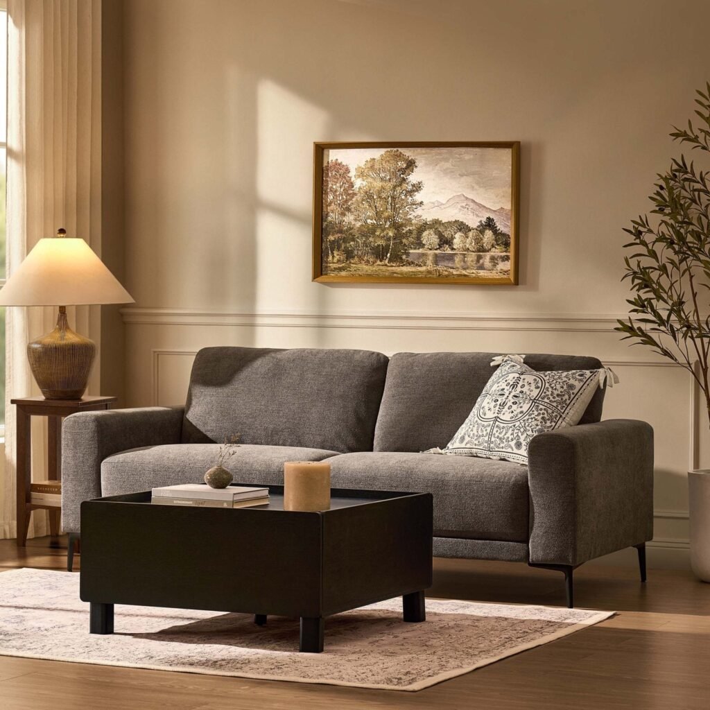 Malibu 3 Seater Sofa - Chenille Ash Grey