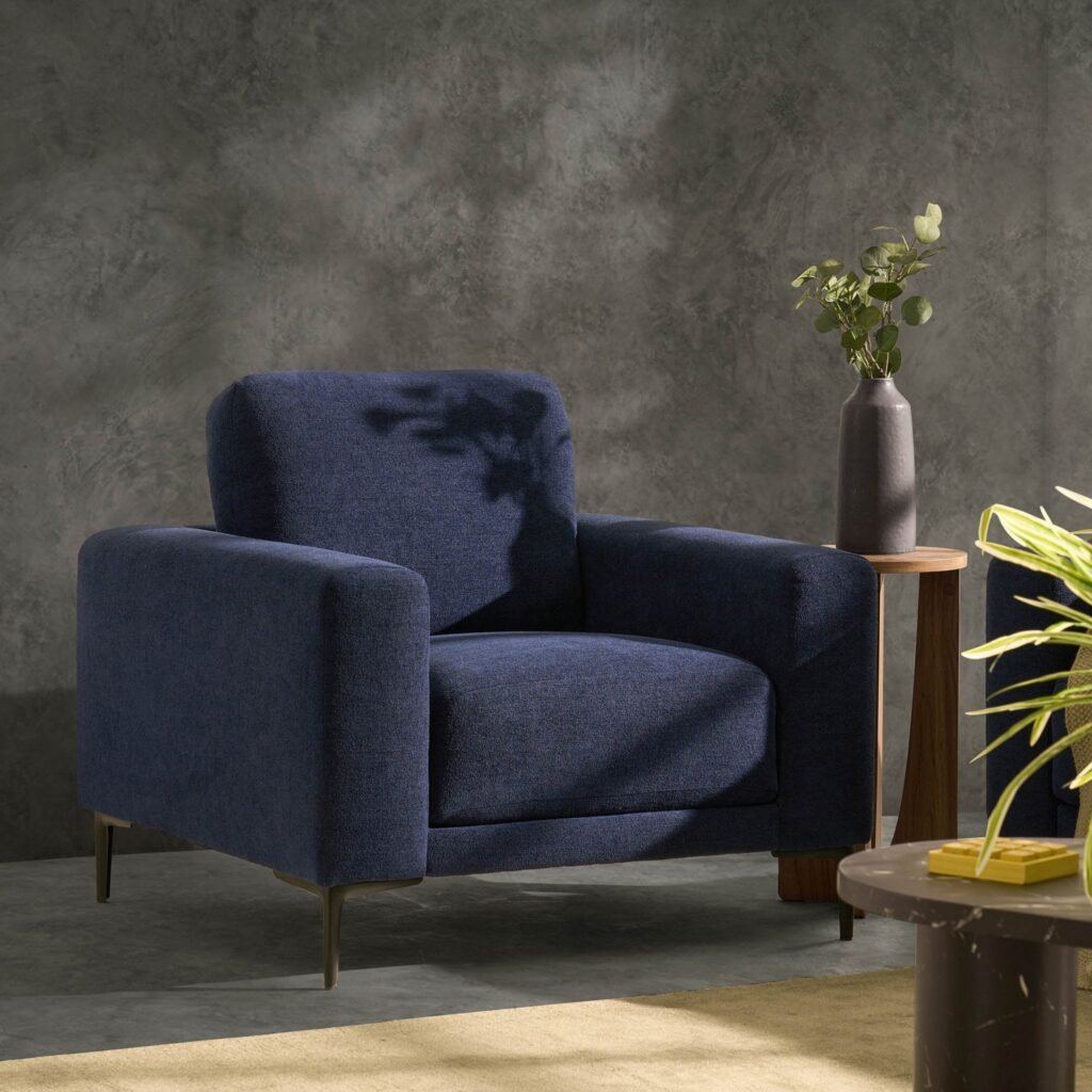 Malibu Armchair - Chenille Navy