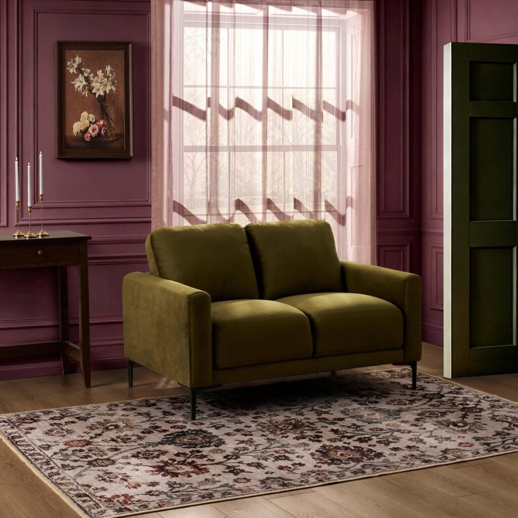 Malibu Compact 2 Seater Sofa - Rich Green - Green Lane
