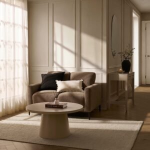 Malibu Small 2 Seater Sofa - Chenille Mushroom