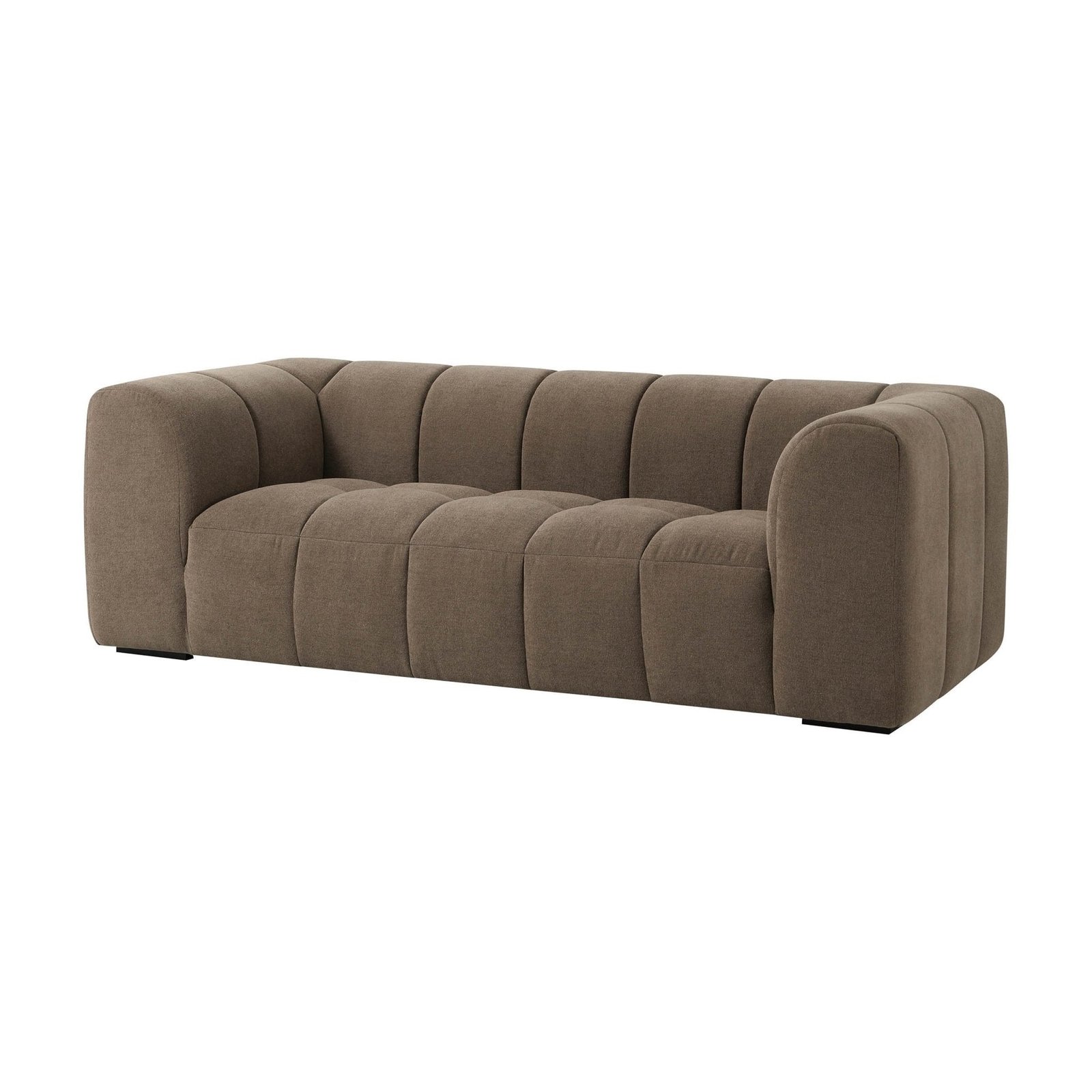 Manhattan 3 Seater Sofa - Chenille Mushroom - Green Lane