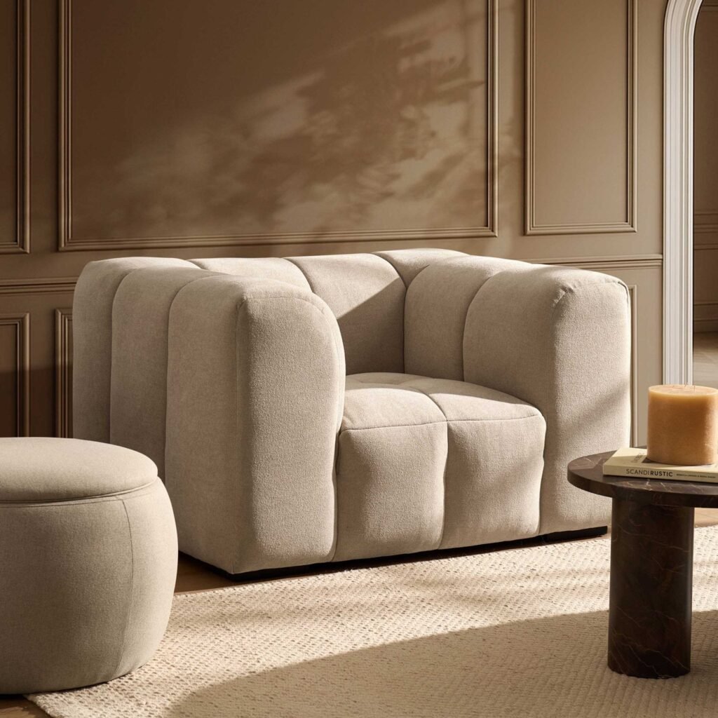 Manhattan Loveseat - Chenille Oatmeal