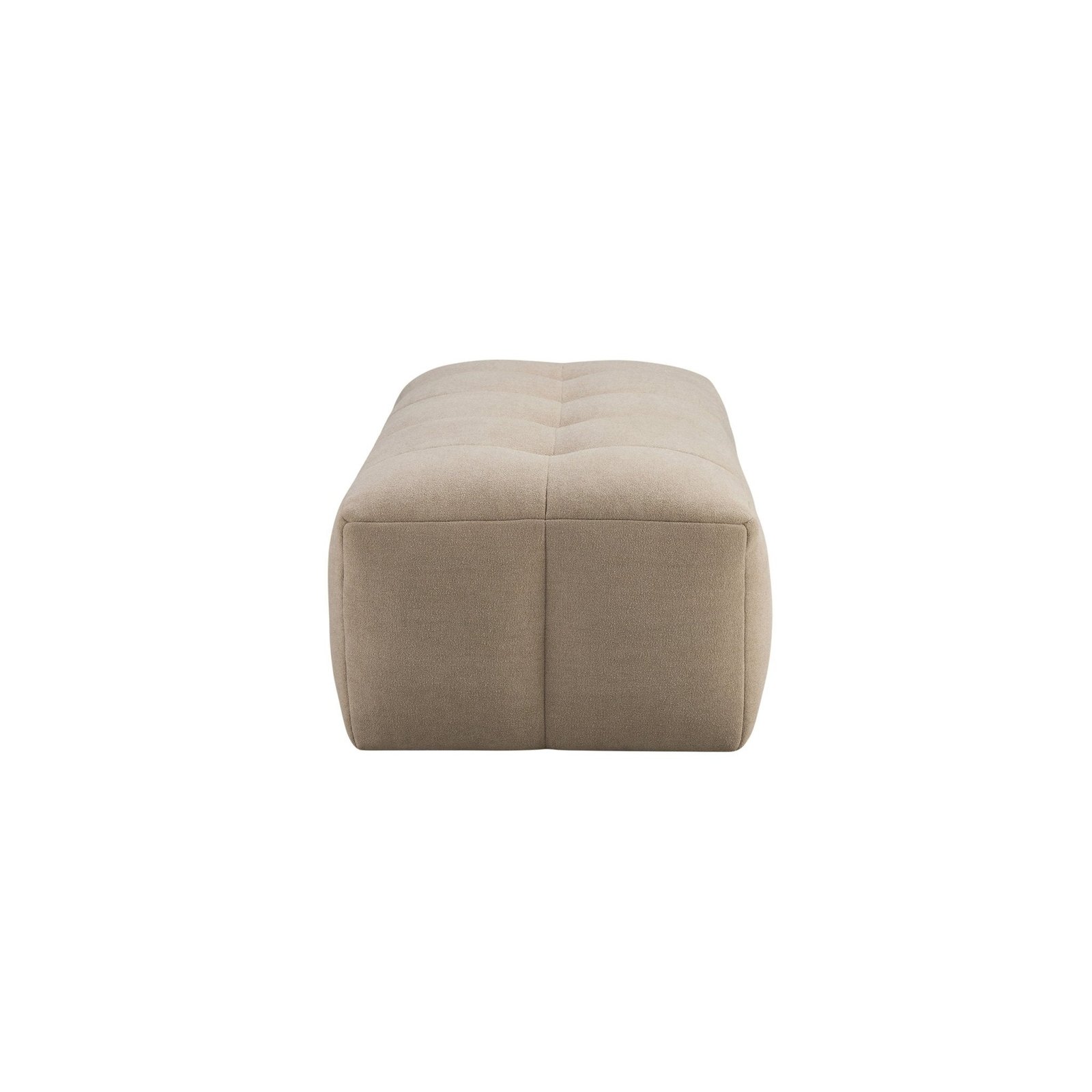 Manhattan Pouffe - Chenille Oatmeal