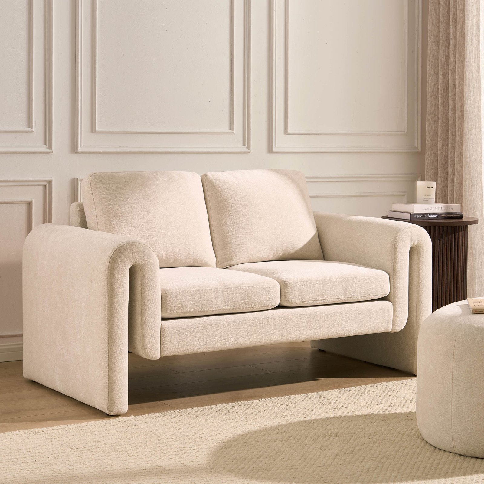 Marseille Small 2 Seater Sofa - Chenille Ivory