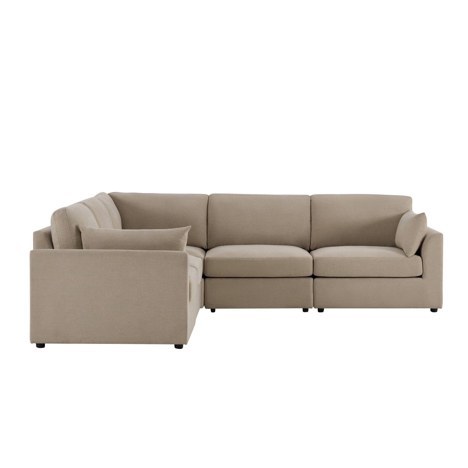 Miami Right Hand Corner Sofa - Chenille Oatmeal - Green Lane