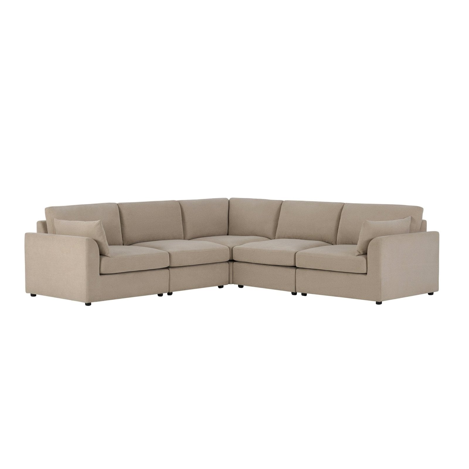 Miami Right Hand Corner Sofa - Chenille Oatmeal - Green Lane