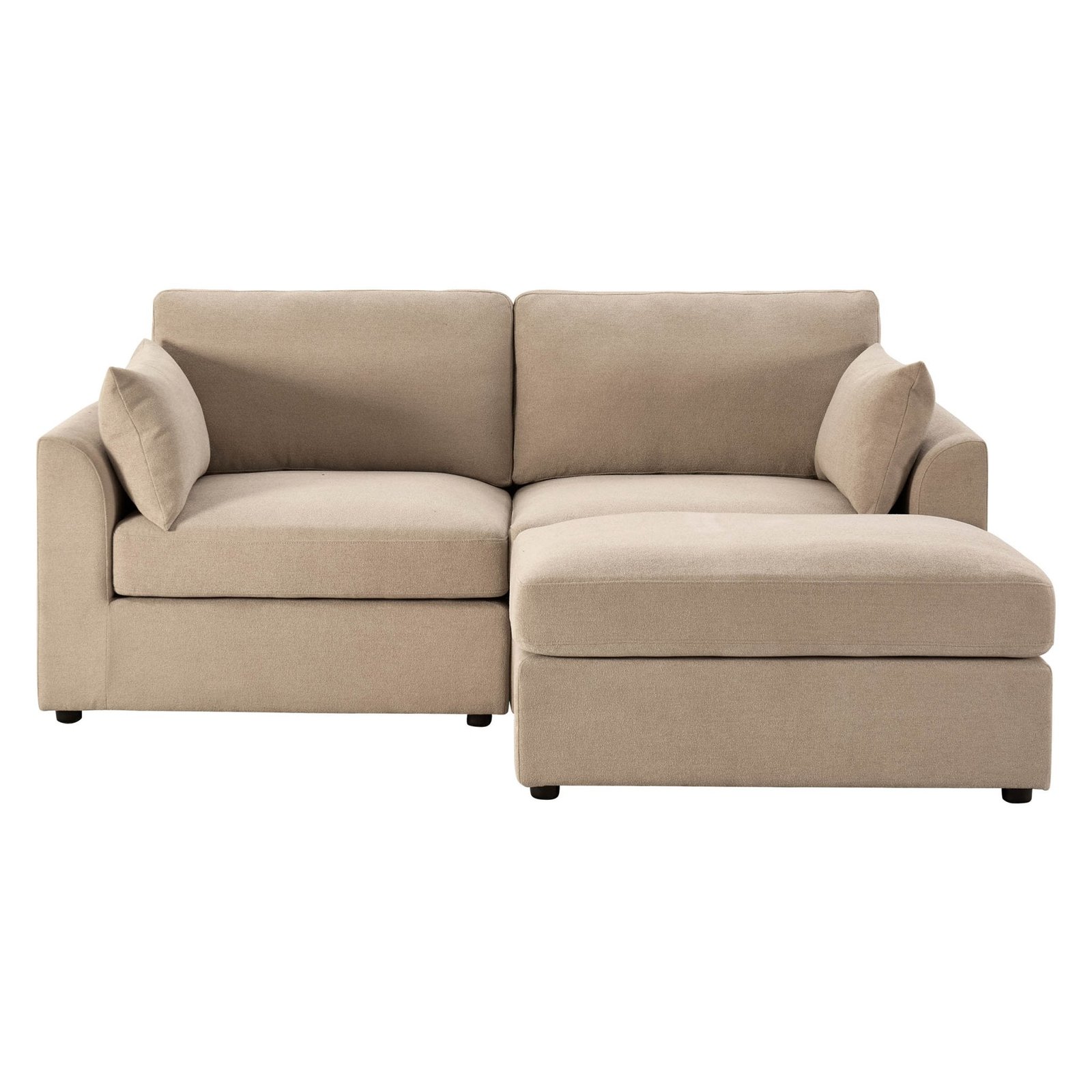 Miami Small Chaise Sofa - Chenille Oatmeal