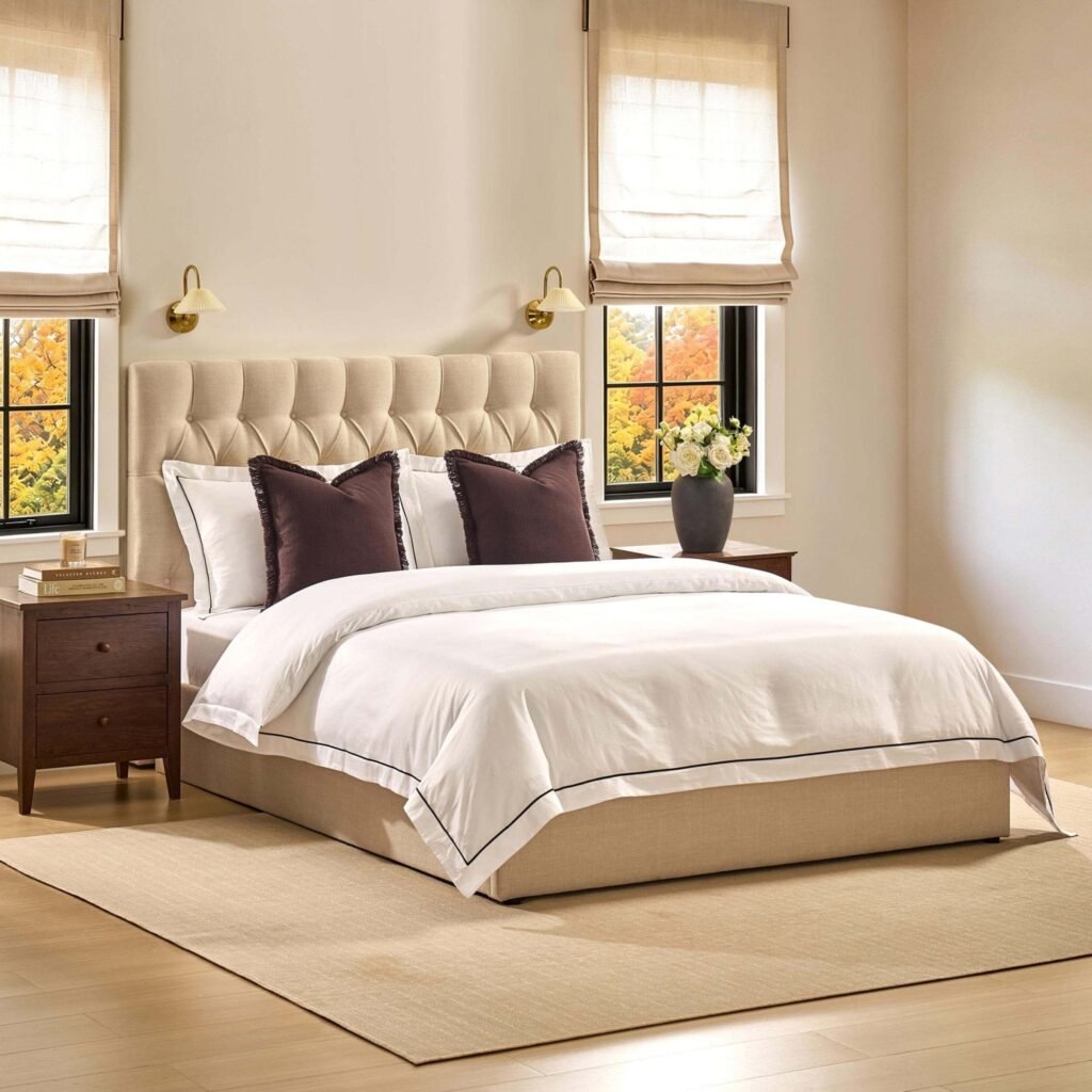 Middleton Ottoman Storage Bed - Beige - Green Lane