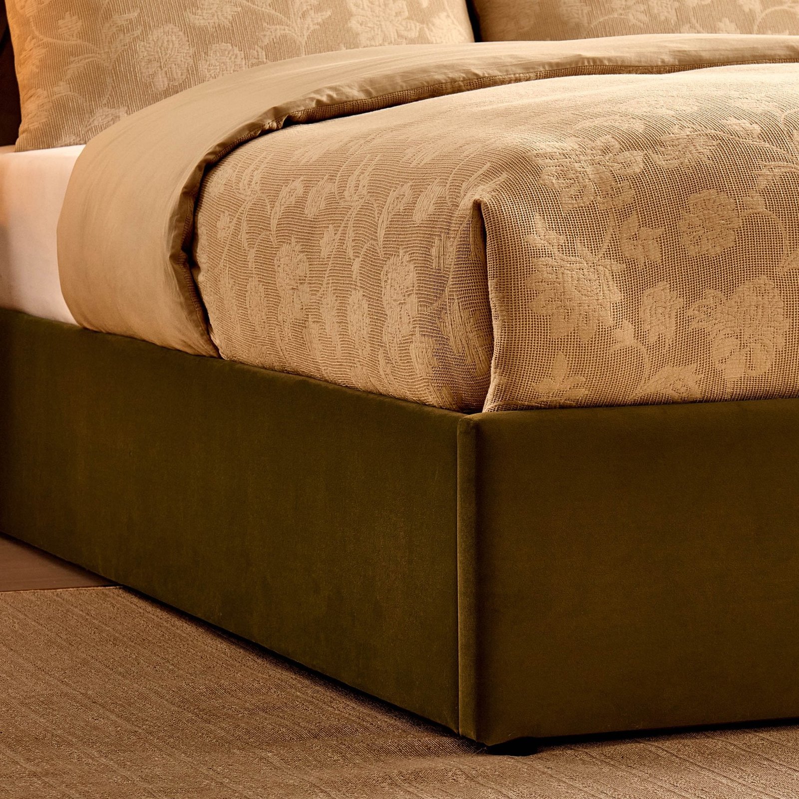 Middleton Ottoman Storage Bed - Muted Moss - Green Lane