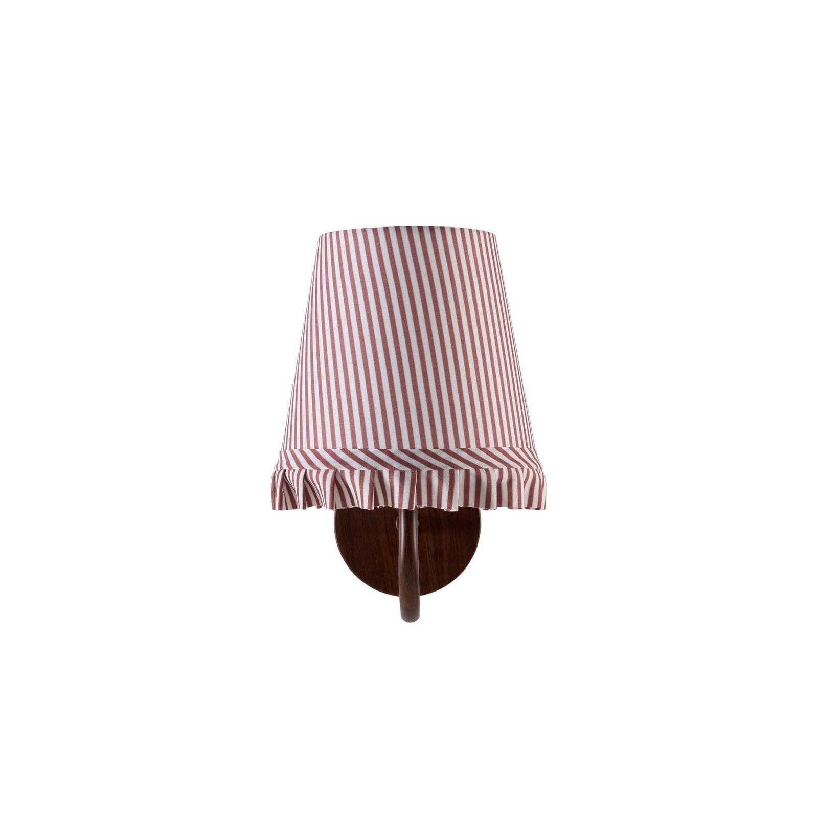Millie Frill Stripe Shade Rechargeable Wall Light - Mocha Brown