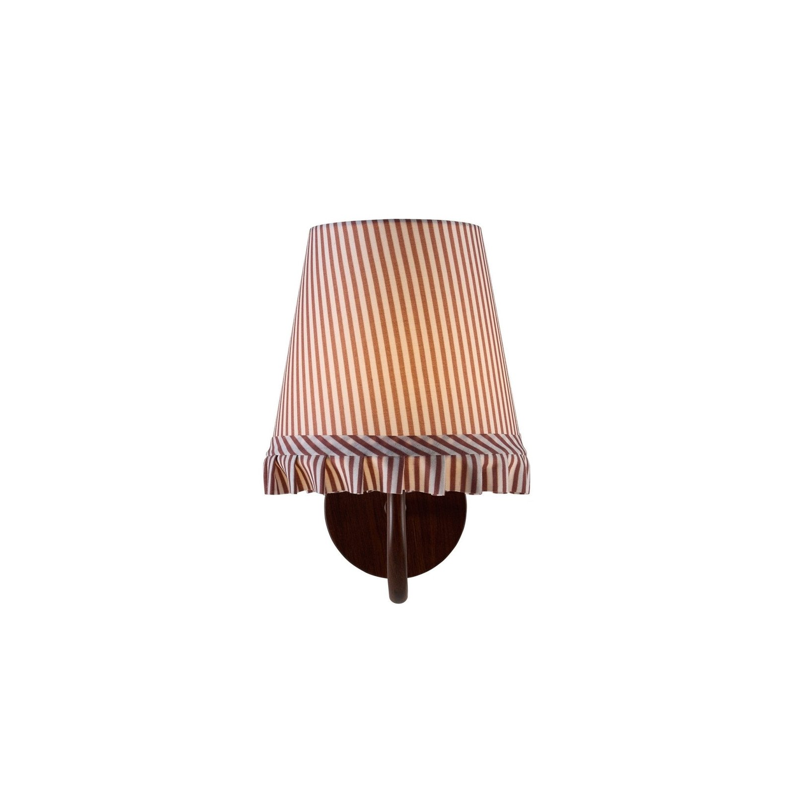Millie Frill Stripe Shade Rechargeable Wall Light - Mocha Brown