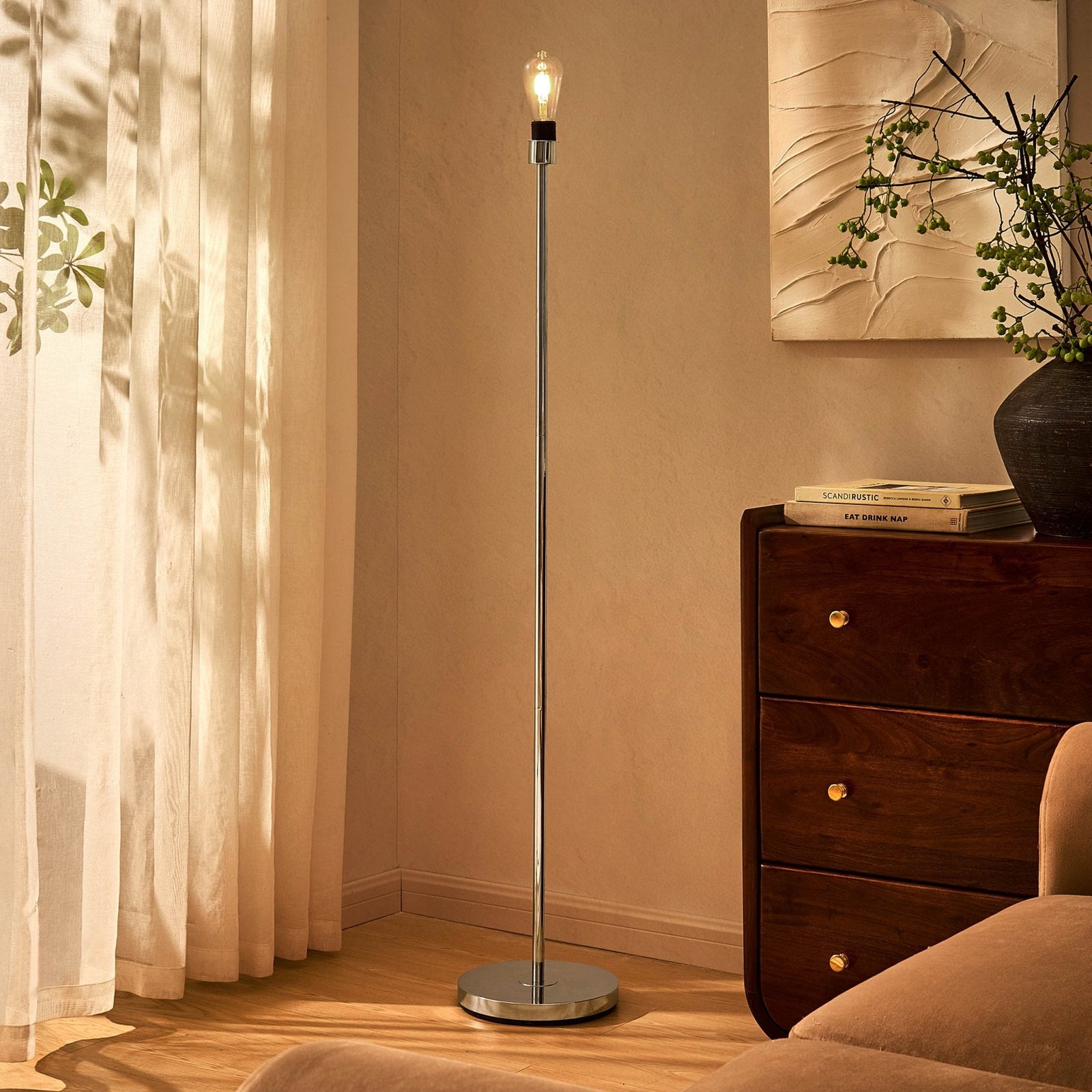 Mix and Match Floor Lamp Base - Chrome