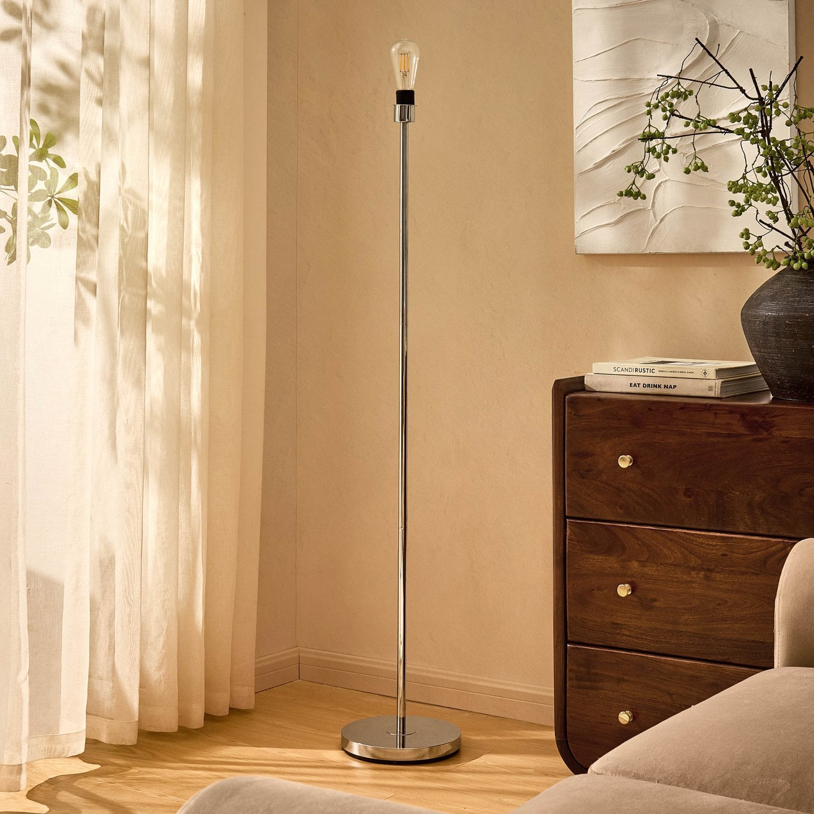 Mix and Match Floor Lamp Base - Chrome
