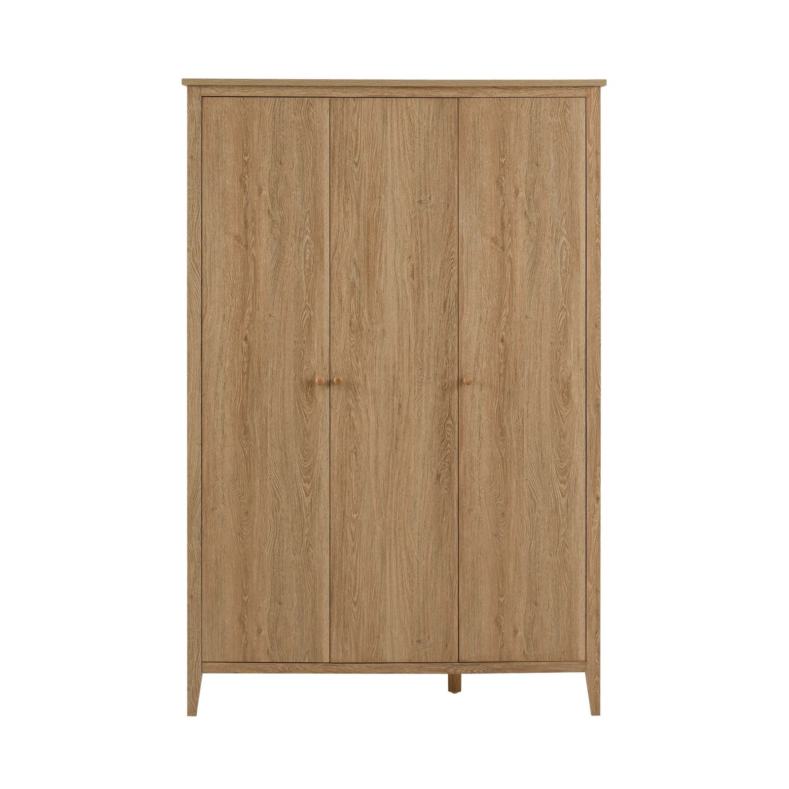 Nell 3 Door Wardrobe - Light Wood - Green Lane