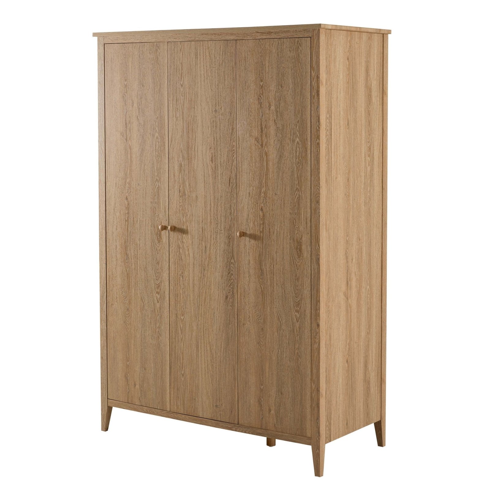 Nell 3 Door Wardrobe - Light Wood - Green Lane