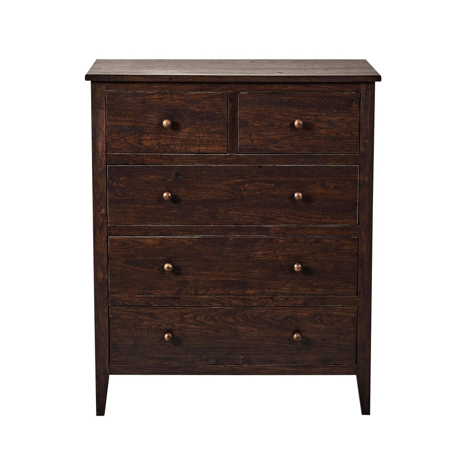 Nell 5 Drawer Chest - Walnut - Green Lane