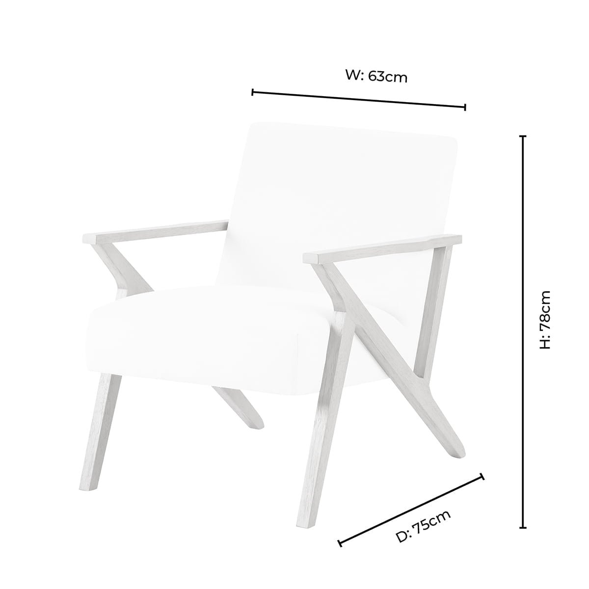 Nyla Accent Chair - Cream Linen