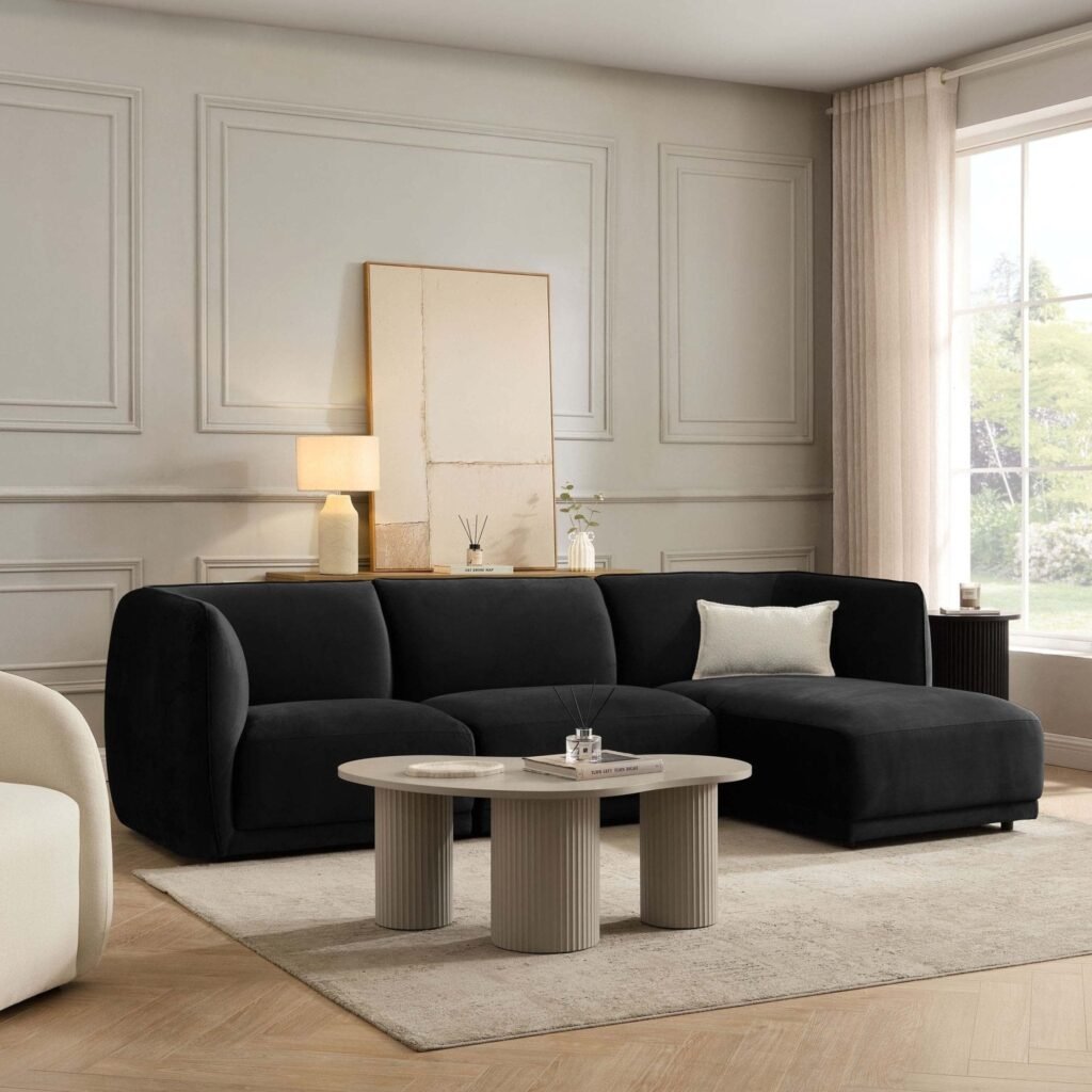 Porto Right Hand Modular Chaise - Velvet Ink