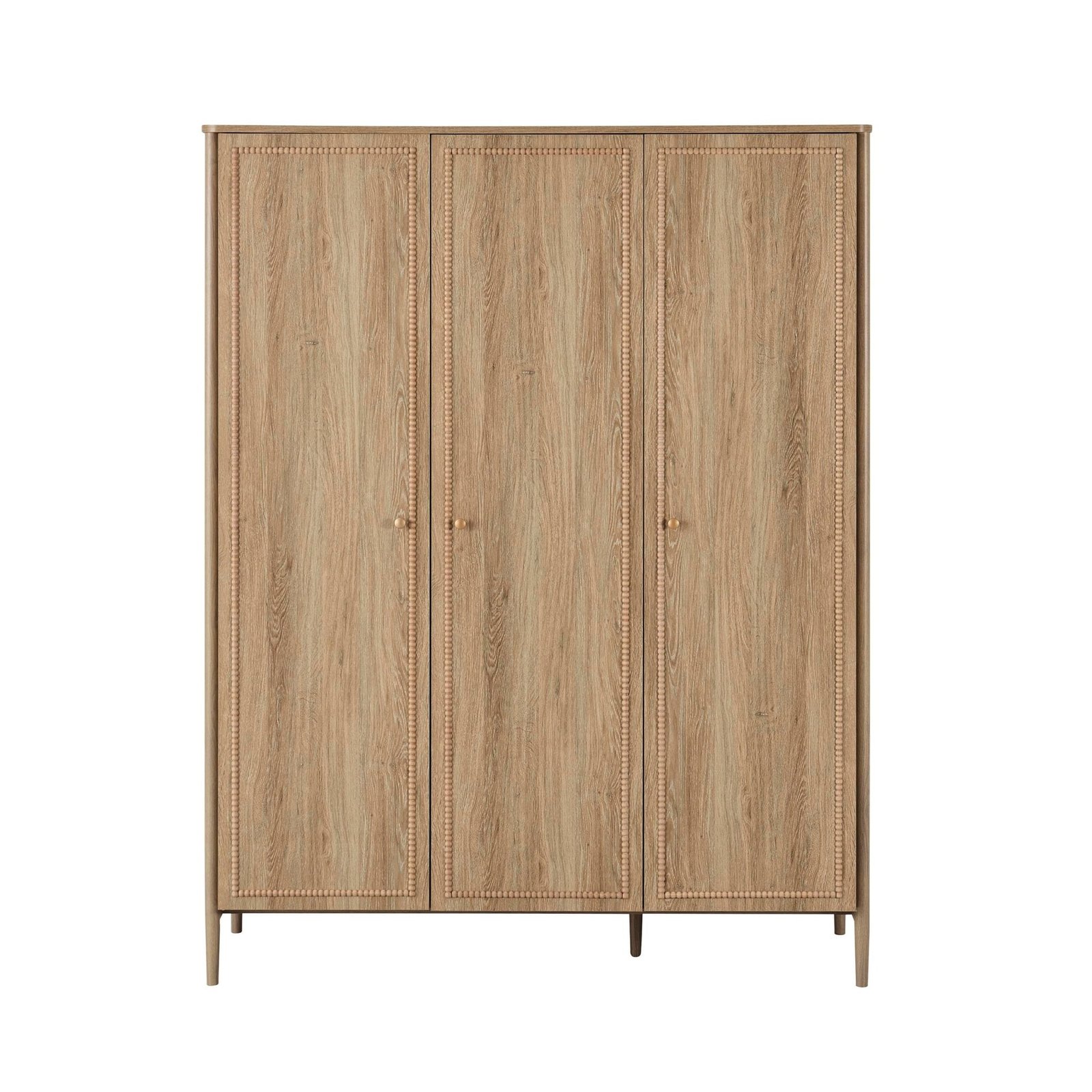Posy Bobbin 3 Door Wardrobe - Light Wood - Green Lane