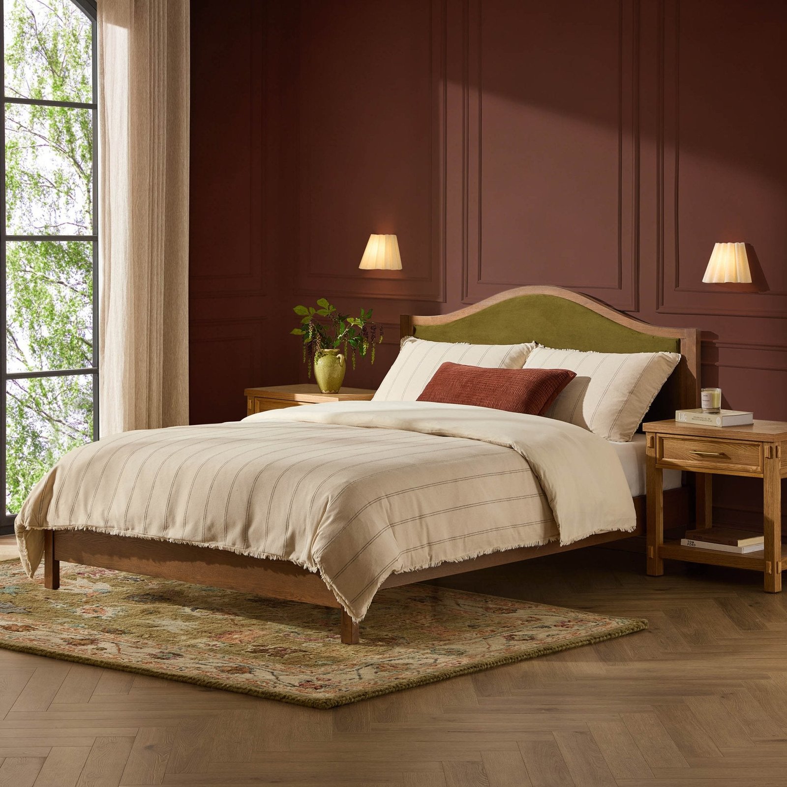 Provence Bed Frame - Rich Green - Green Lane