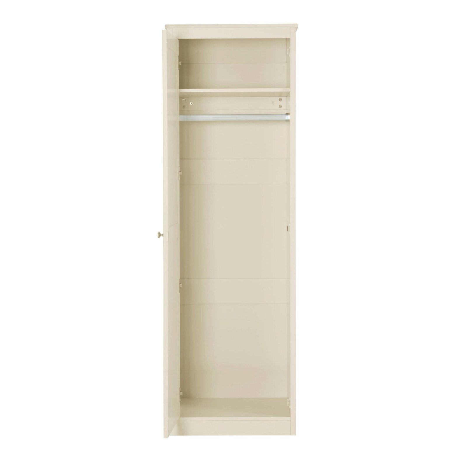 Ruby 1 Door Wardrobe with Drawers - Cream - Green Lane