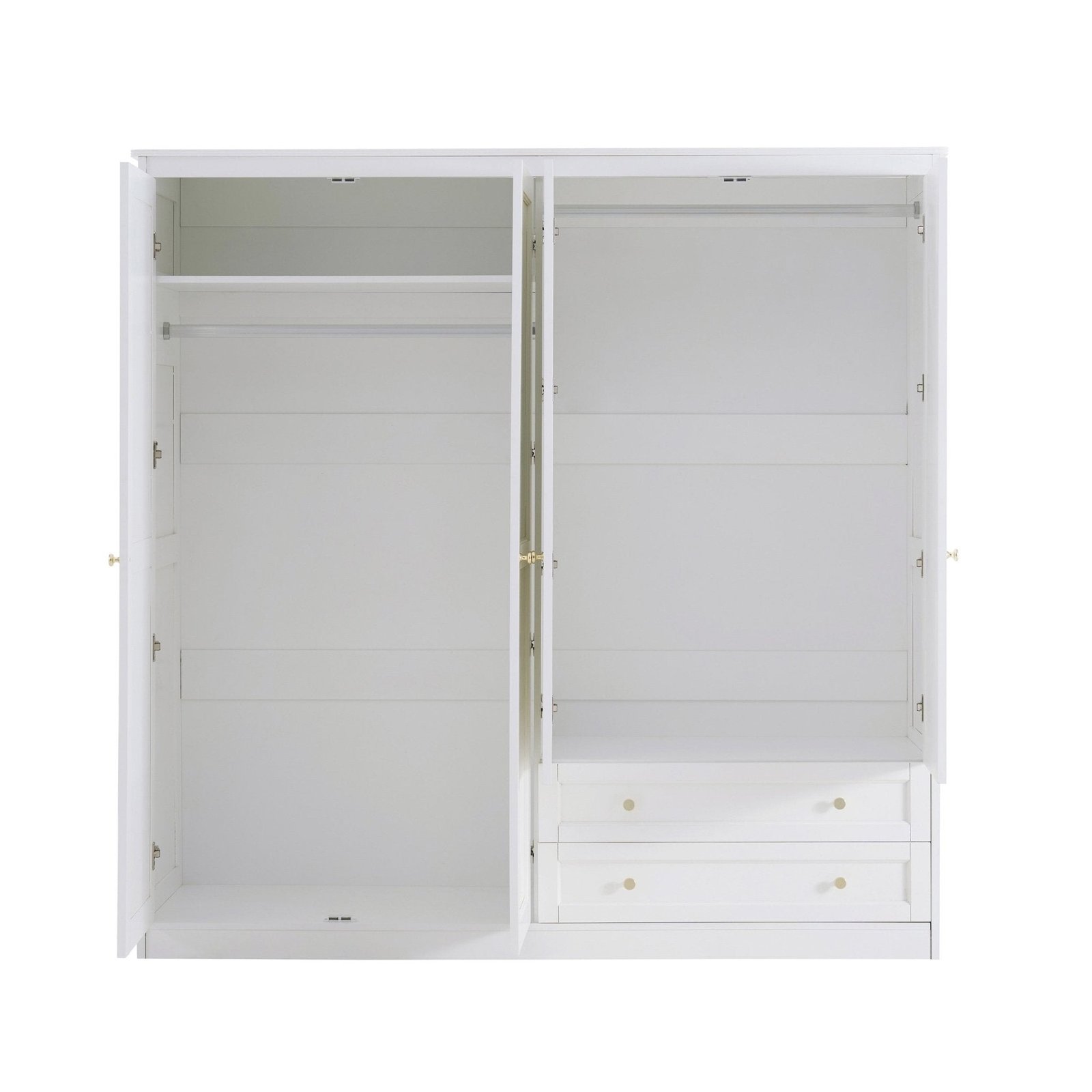 Ruby 4 Door Wardrobe - Warm White - Green Lane
