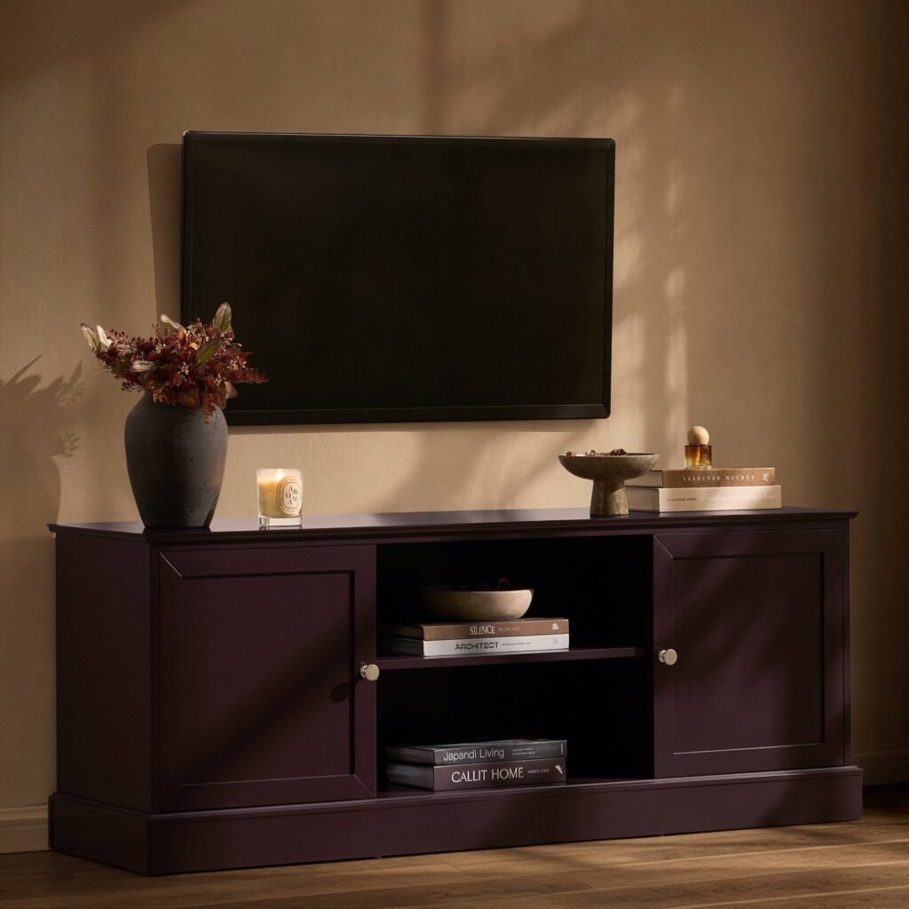 Ruby Tv Unit for TVs up to 60" - Chocolate - Green Lane