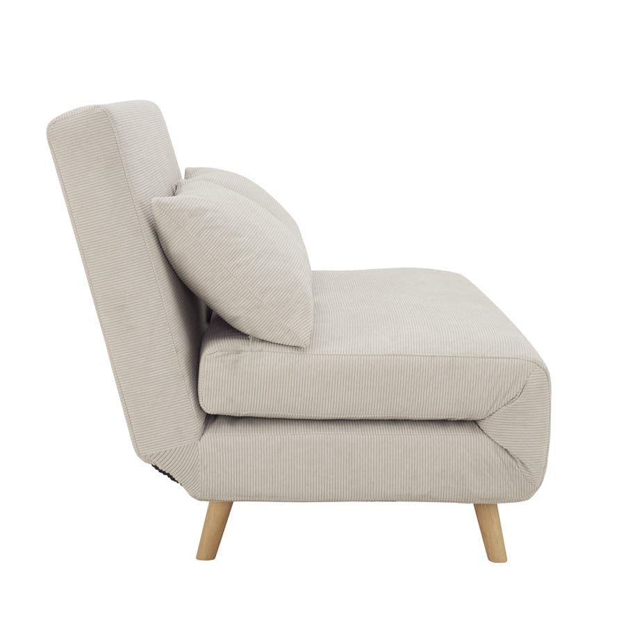 Seattle Double Click Clack Sofa Bed — Corduroy - Pebble