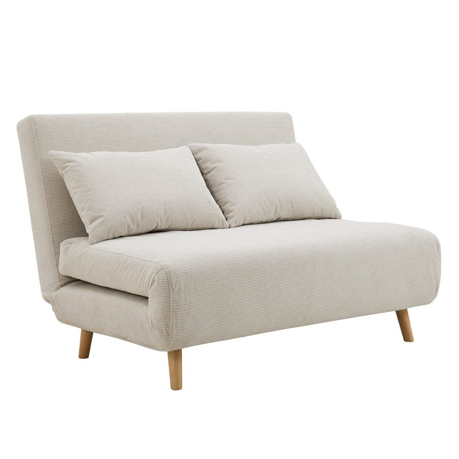 Seattle Double Click Clack Sofa Bed — Corduroy - Pebble