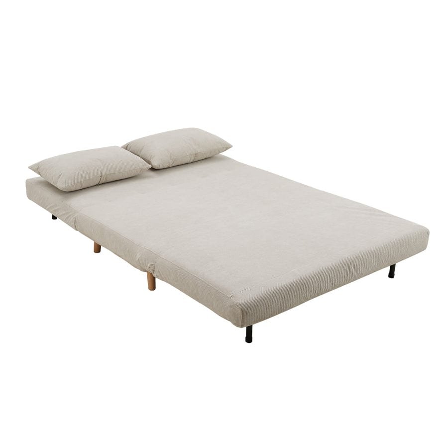 Seattle Double Click Clack Sofa Bed — Corduroy - Pebble