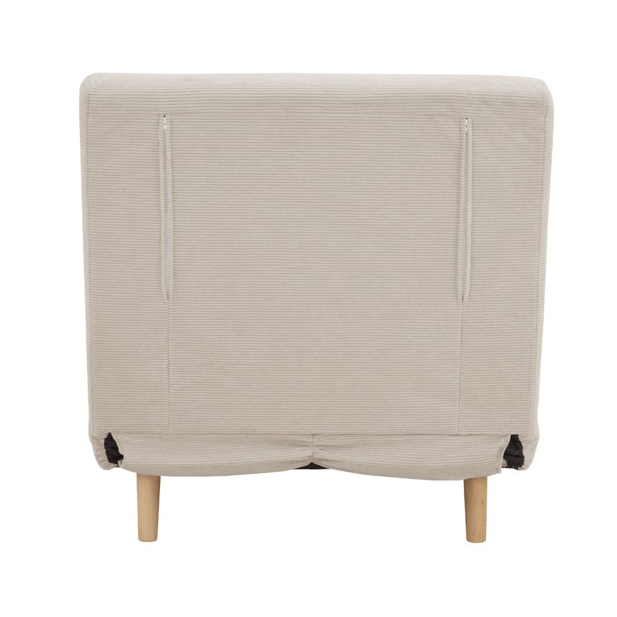 Seattle Single Click Clack Sofa Bed — Corduroy - Pebble