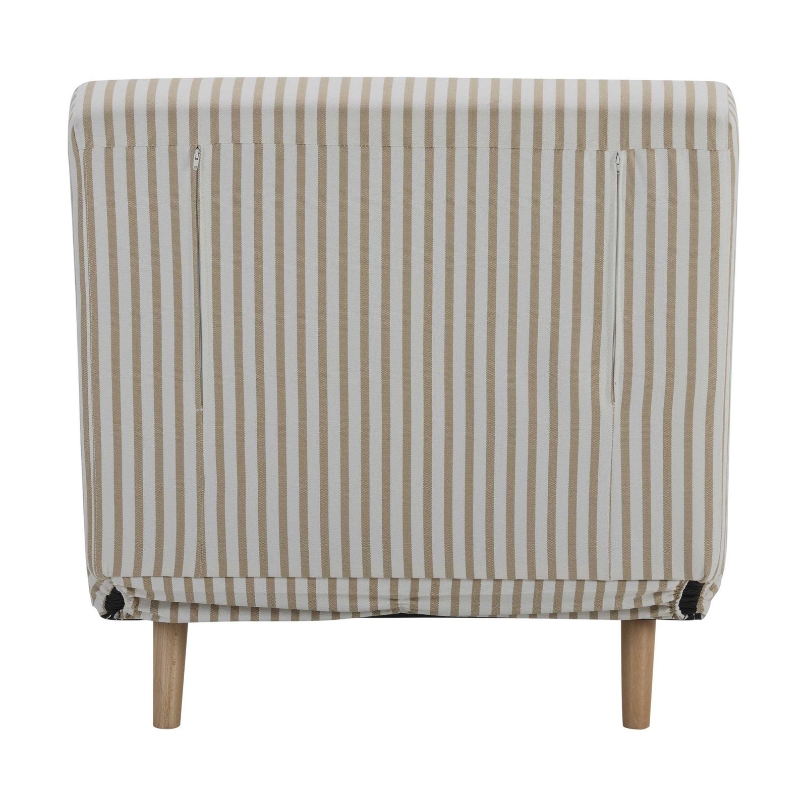 Seattle Single Click Clack Sofa Bed - Sand Stripe