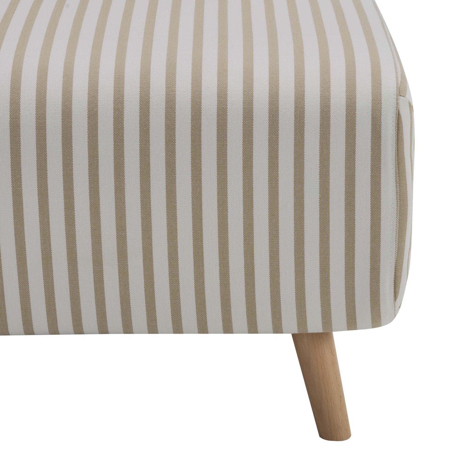 Seattle Single Click Clack Sofa Bed - Sand Stripe