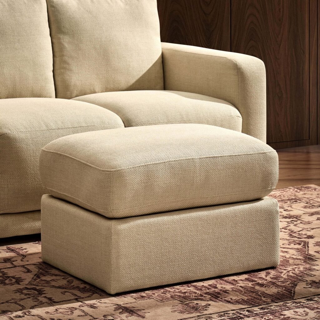 Small Seville Compact Pouffe - Beige