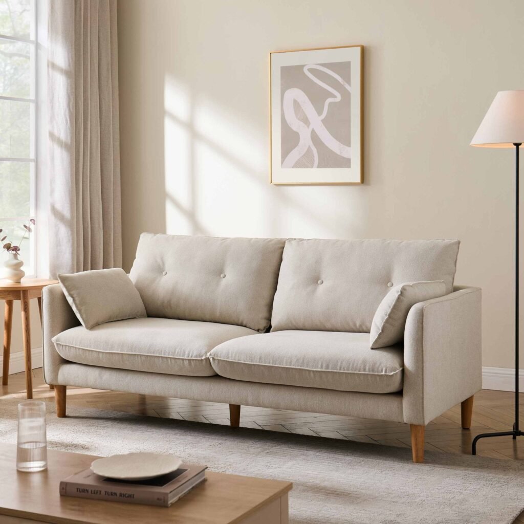 Shoreditch 3 Seater Sofa — Natural