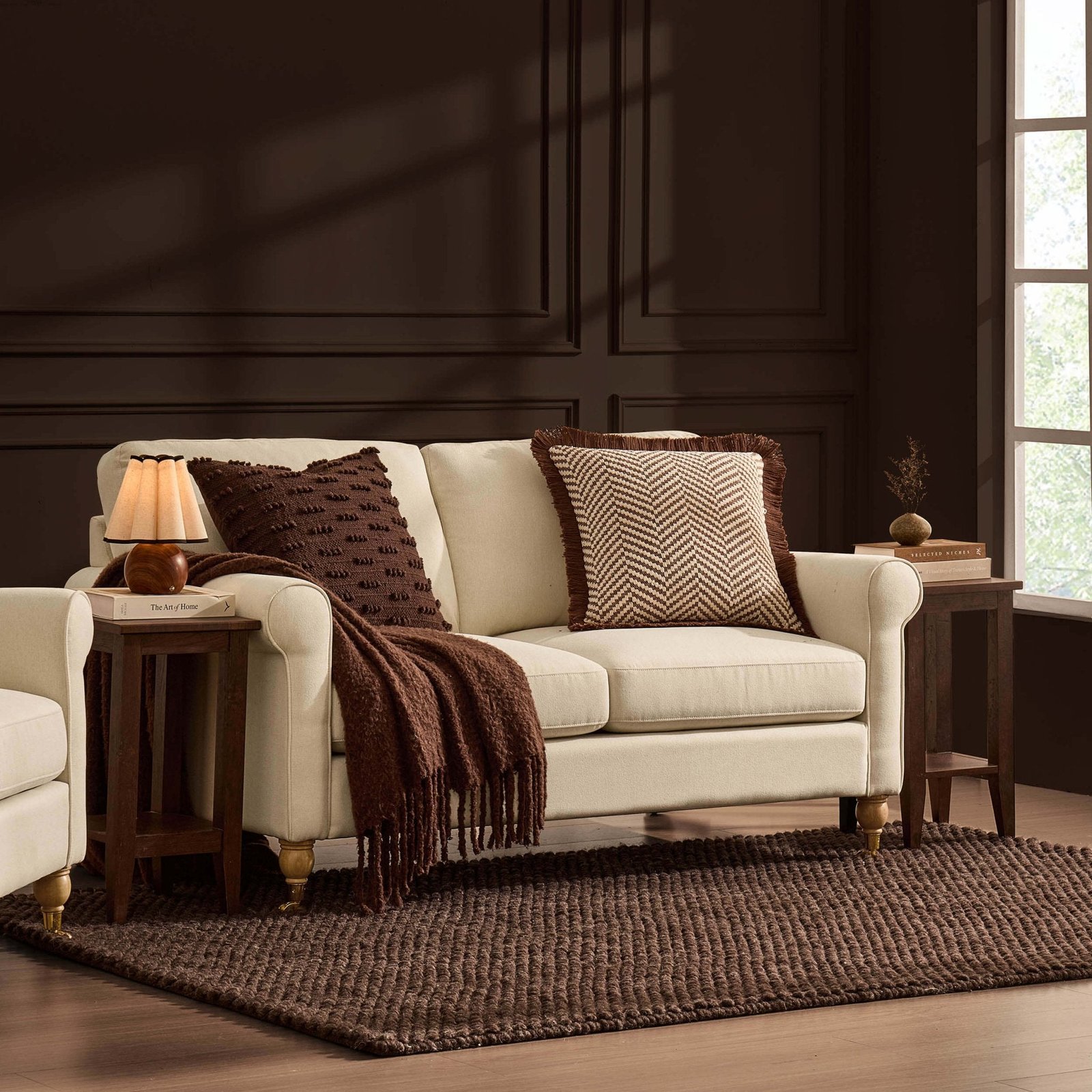 Sicily 2 Seater Sofa - Cream Linen