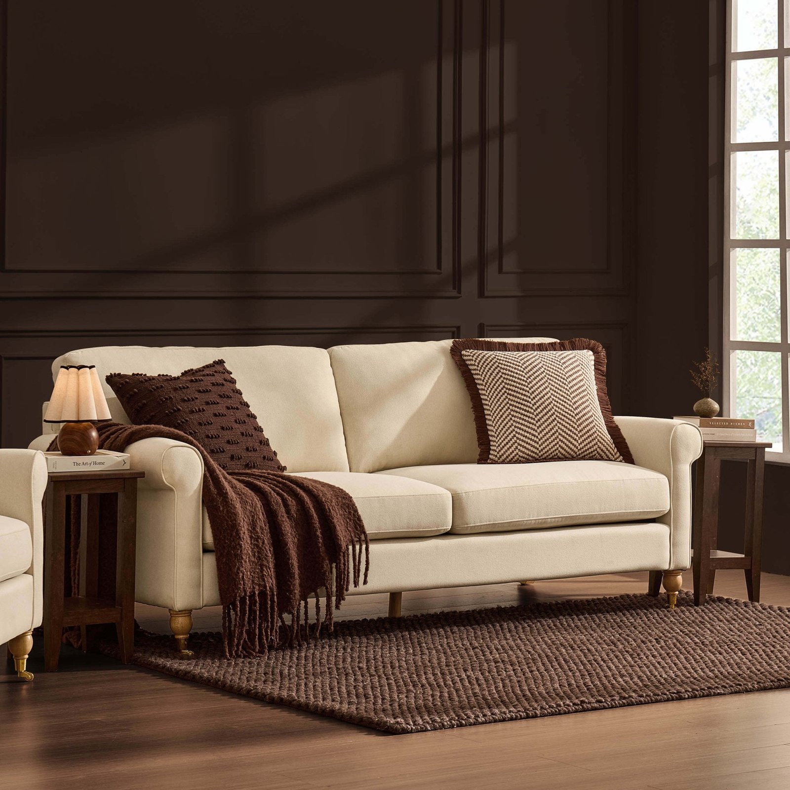 Sicily 3 Seater Sofa - Cream Linen