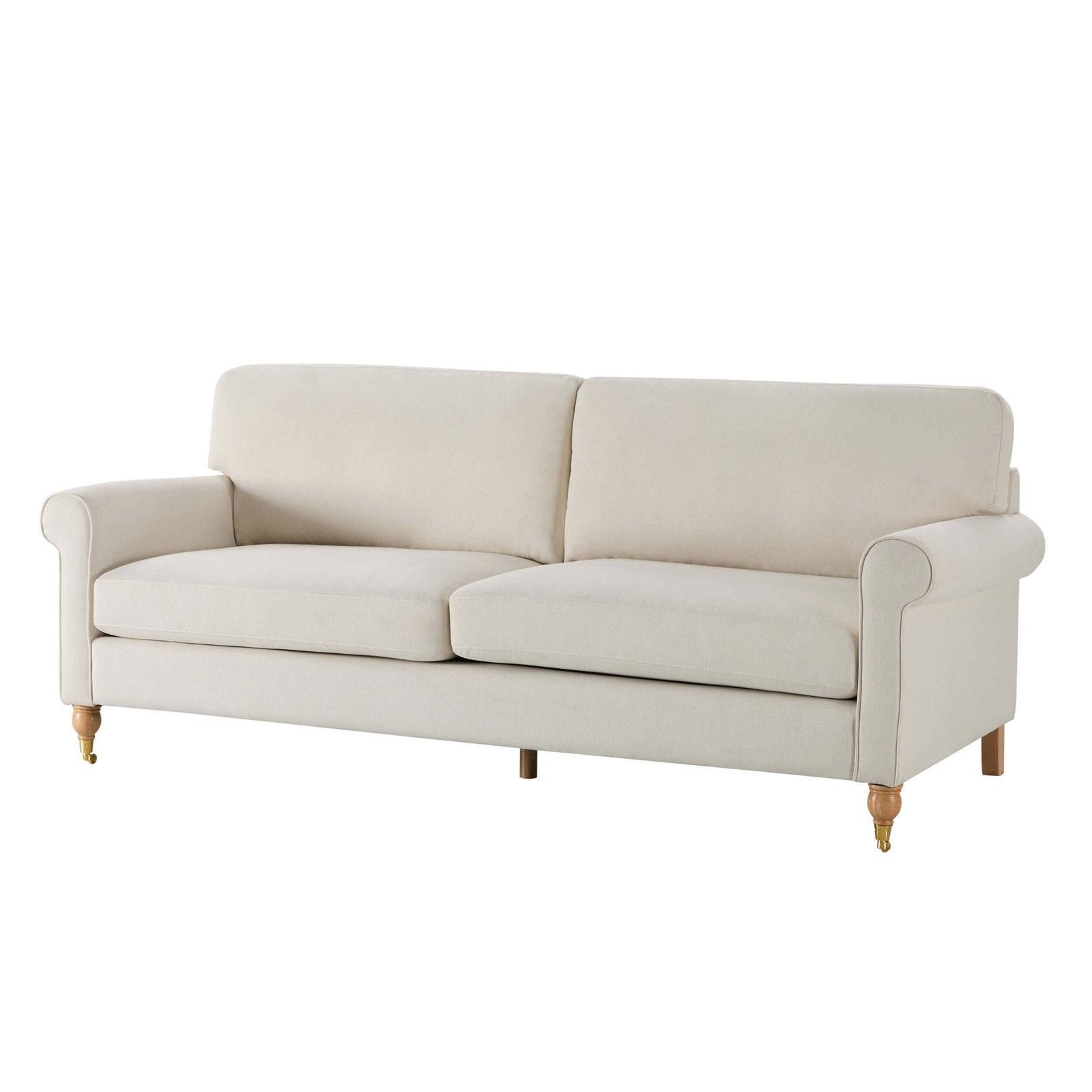 Sicily 3 Seater Sofa - Cream Linen