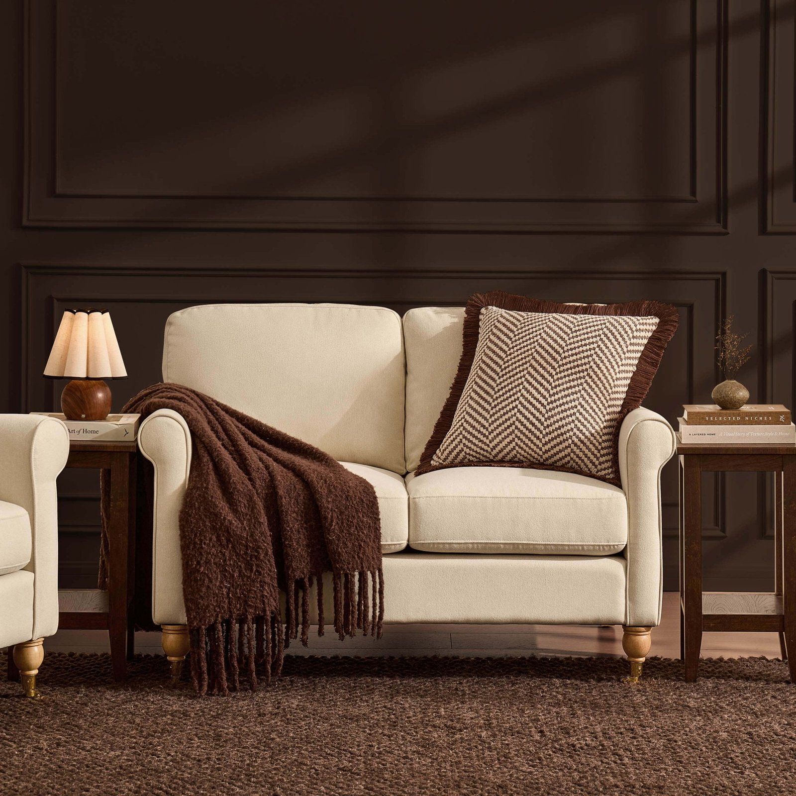 Sicily Small 2 Seater Sofa - Cream Linen