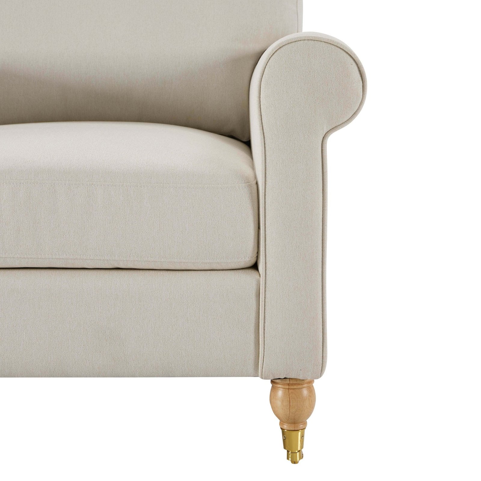 Sicily Small 2 Seater Sofa - Cream Linen